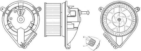 KALORIFER MOTORU MERCEDES SPRINTER B901 B905 . VW LT 28-35-46 KLIMASIZ