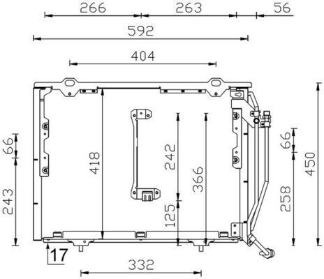 KLIMA RADYATORU MERCEDES W202 S202 C208 A208