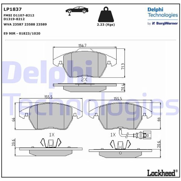 ÖN BALATA FİŞLİ CADDY III 04 GOLF IV V VI 97 JETTA PASSAT 05 POLO 09 OCTAVIA 04