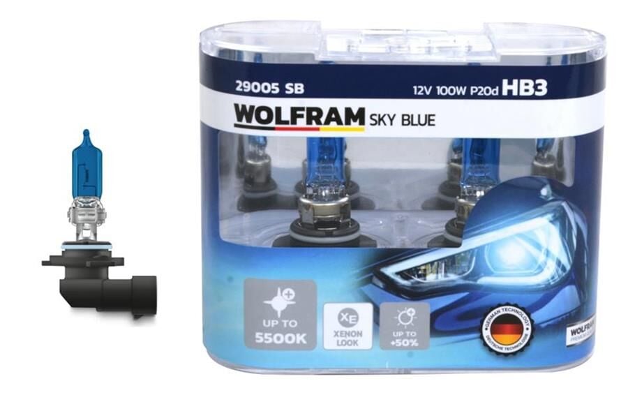 Ampul 12V Hb3 100 P20D Sky Blue Beyaz Işık