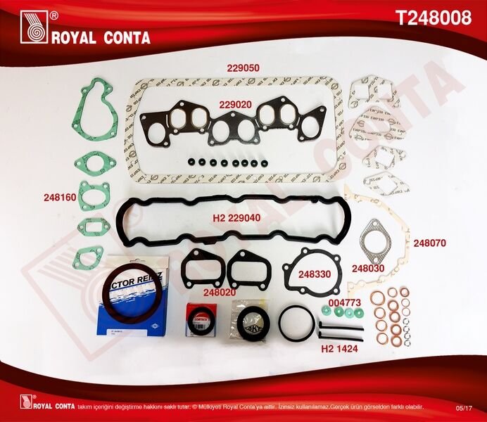 Motor Takım Conta Skt Keçeli Skc Siz P205-P305-P306-Partner 1.8D Xud7