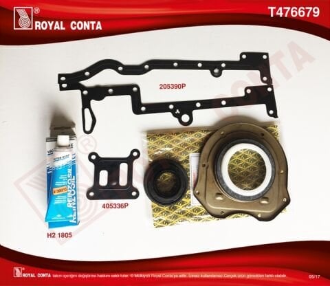 Motor Alt Takım Conta Skt Keçeli Conta Skzsiz Transıt V.347 2.2 06 11 Boxer-Jumper-Ducato 2.2Hdı 06