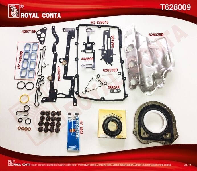 Motor Takım Conta Skt Keçeli S.Lastikli Tam Takım C. Skcsiz Boxer Iıı Jumper Iıı 06 C81 110 C96 C110 150Bg 2.2Hdı 16V Euro5 12 Transıt Custom V347 2.2Tdcı 155Ps O.Ceker