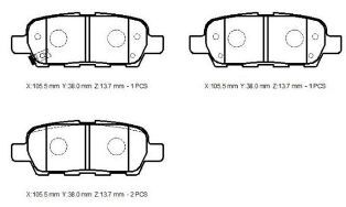 44060-8H385 - NISSAN JUKE- 11/19; ARKA FREN BALATASI 1,2/1,5/1,6 (DİSK) (105.4X38X14)(DAIWA)