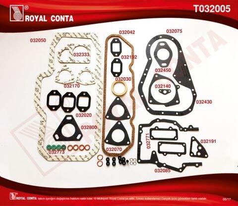 Motor Takım Conta. Silindir Kapaksız J9 Dzl