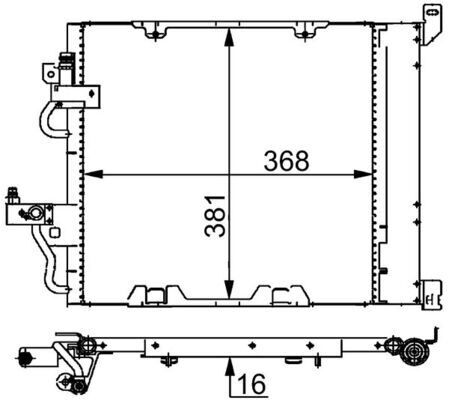 KLİMA RADYATÖRÜ KONDENSERİ OPEL ASTRA H 04 10 ZAFIRA B 05 15 1.3-1.7-1.9 CDTI-DT-DTH-DTL