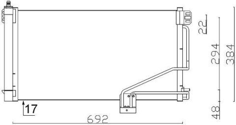 KLIMA RADYATORU MERCEDES W203 CL203 S203 C209 A209