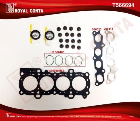 Üst Takım Conta Skt Keçeli Subp.Last Subap Kapak Contasız Focus Iı 1.6 16V 03 100Hp