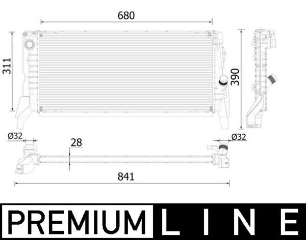 MOTOR SU RADYATORU BMW F45 F46 F48 F39 MINI F56 F54 F57 PREMIUM LINE