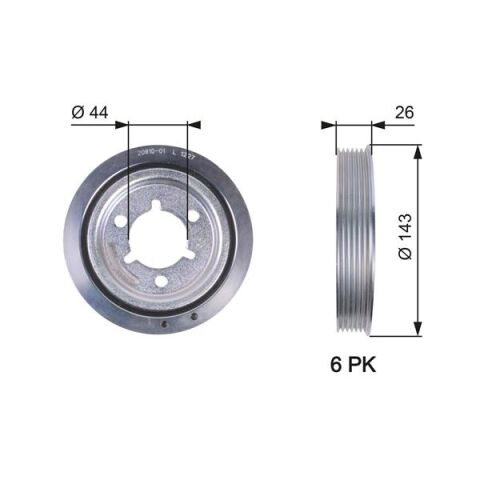 KRANK KASNAĞI PEUGEOT P206-P207-P301-P307-PARTNER-BIPPER CITROEN BERLINGO-NEMO-C2-C3-C4-XSARA 1.4 1.6 I 16V 08