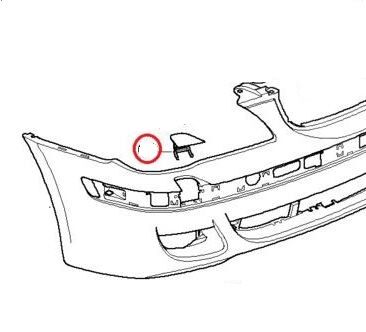 51117142162 - BMW 7 SERI- E66- 05/09; FAR YIKAMA FISKİYE KAPAĞI SAĞ