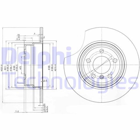 FREN DISKI ARKA BMW X5 E53 00 06