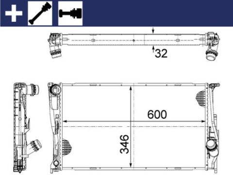 MOTOR SU RADYATORU BMW N47 N57 M57 E81 E82 E87 E88 E90 E92 E93 E84 MEKANIK SANZ