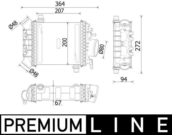 TURBOSARJ RADYATORU MERCEDES W205 W212 W213 W166 W222 C217