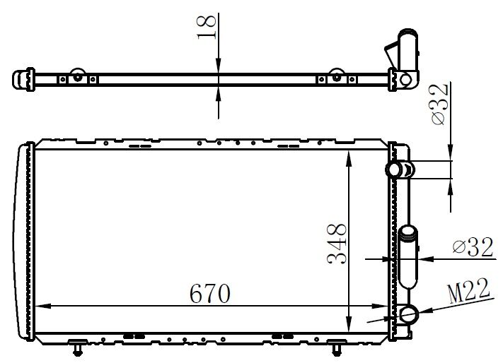 RADYATÖR BRAZİNG R21-CNCRD-MNGR-OPT AC MEK 667x355x18