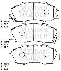 45022-SL0-G00 - HONDA ACCORD- 96/98; ÖN FREN BALATASI (DİSK) (148,8X52,5X17,5) (DAIWA)