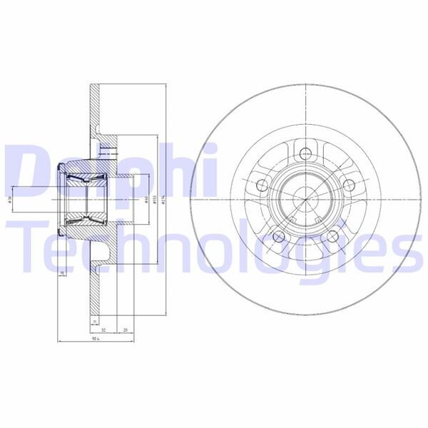 FREN DISKI ARKA MERCEDES CITAN W415 13 21 . RENAULT KANGOO II 08 274x11x5DL RULMANLI