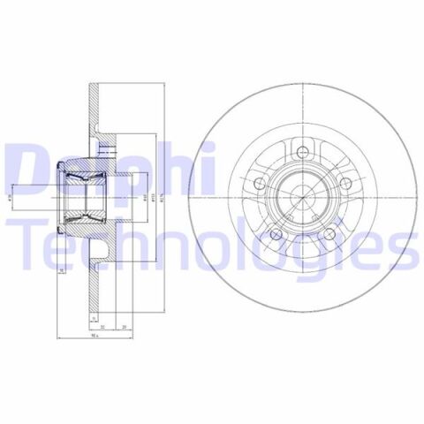 FREN DISKI ARKA MERCEDES CITAN W415 13 21 . RENAULT KANGOO II 08 274x11x5DL RULMANLI