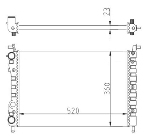 RADYATÖR PALIO-ALBEA-STRADA 96 1.2-1.4-1.6 16V KLİMASIZ MEK 522x359x23