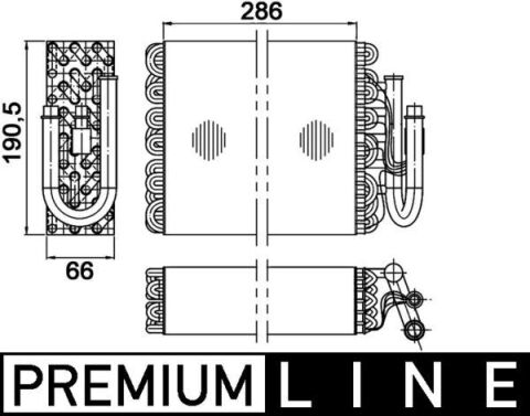 EVAPORATOR BMW E36 93 99 PREMIUM LINE