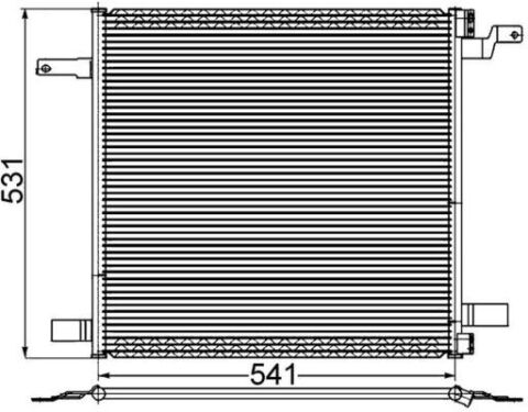 KLIMA RADYATORU MERCEDES ML-CLASS W163 98 05