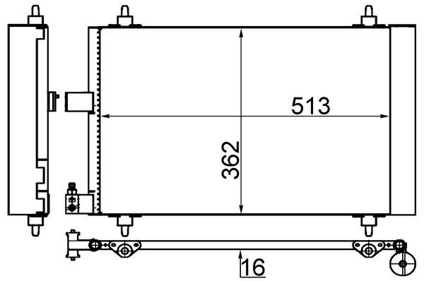 A/C-Kondensator CITROEN C5 / 407