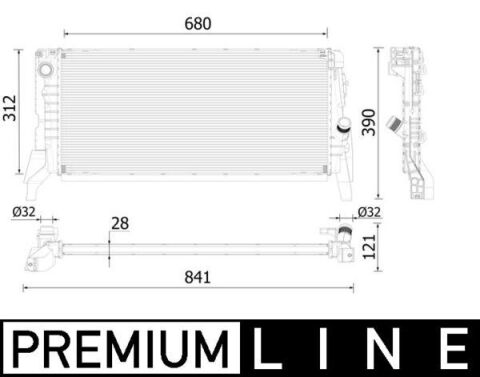 MOTOR SU RADYATORU BMW B48 F45 F46 PREMIUM LINE