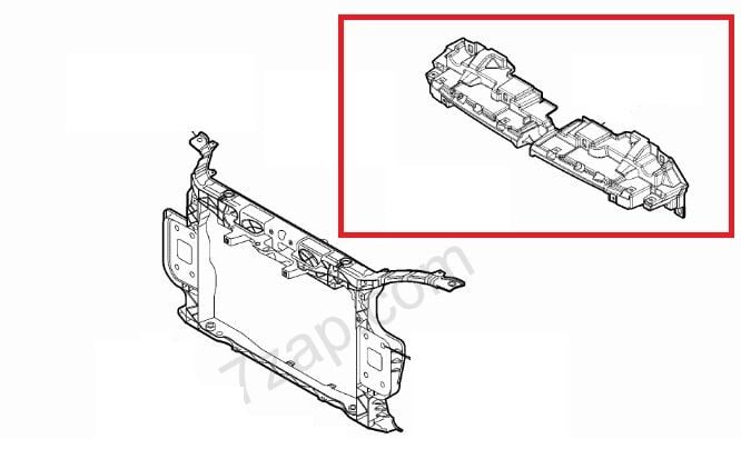 51885641 - FIAT PUNTO- EVO- 10/16; ÖN PANEL RADYATÖR ÜST PLASTİĞİ (TW)