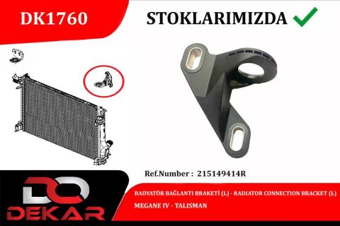 Radyator Baglantı Braketı L Megane Iv-Talısman