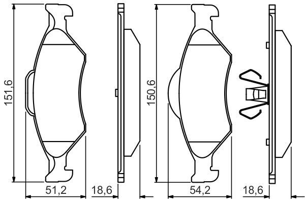 ÖN BALATA FIESTA 95 02 FORD KA 96 MAZDA 121 96 0986TB2374