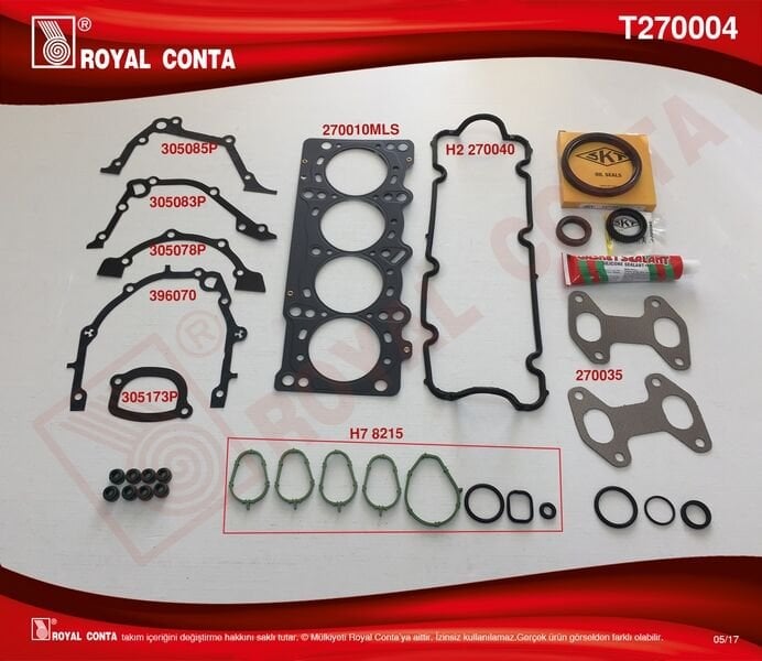 Motor Takım Conta Skt Keçeli/Sub.Lastikli Palıo 1.2 8V 60-65 Hp