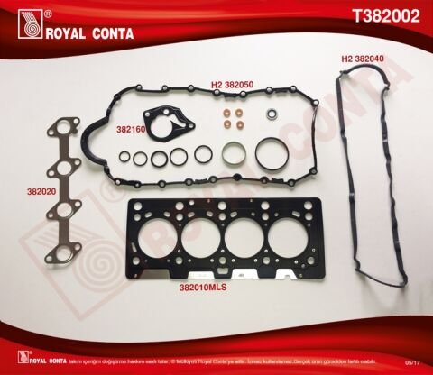 Motor Takım Conta Çok Katlı Çelik Clıo-Mgn-Kng 1.5 Dcı K9K