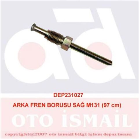 Arka Fren Borusu Sağ M131 97 Cm